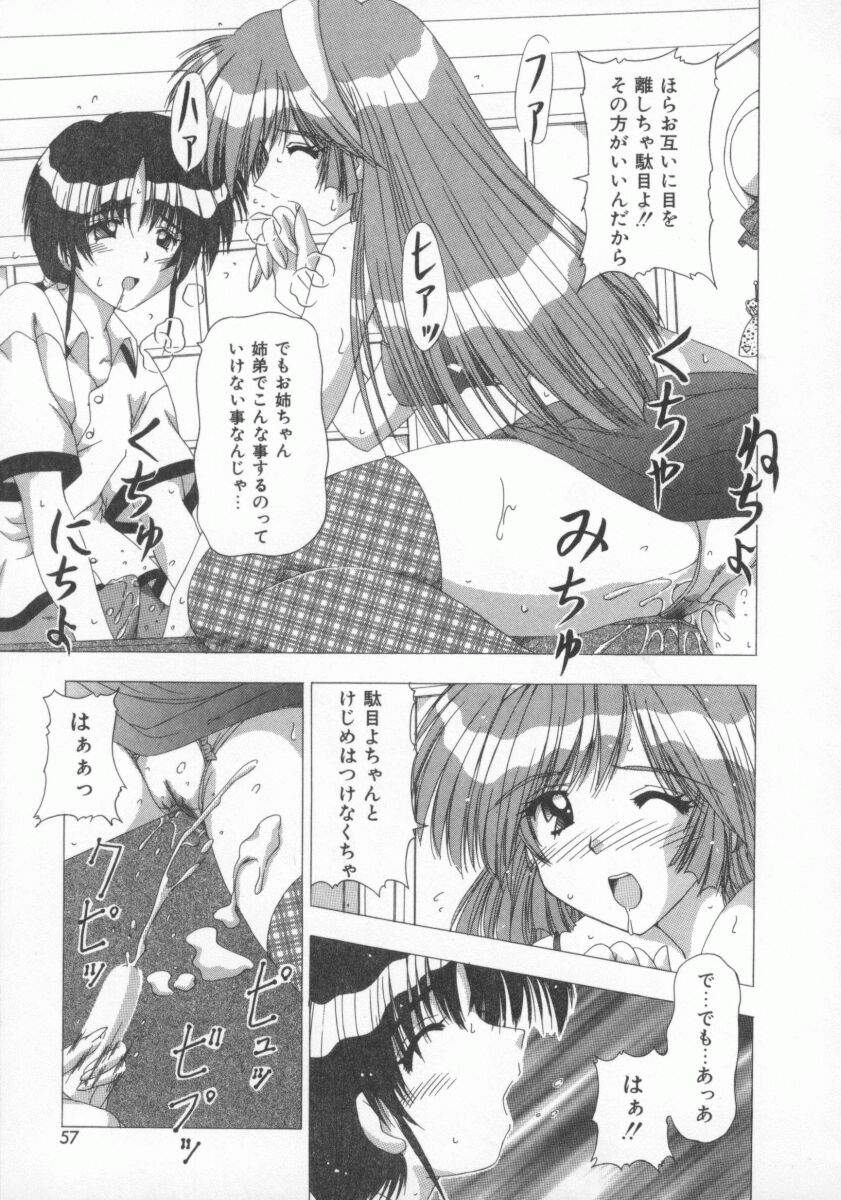 【エロ漫画】【エロ漫画】弟にオナニーを強要させちゃうエッチに興味津津なお姉さん…たまらず６９でフェラをして生ハメ近親相姦セックスしちゃう【Feena：禁じられたお遊び】