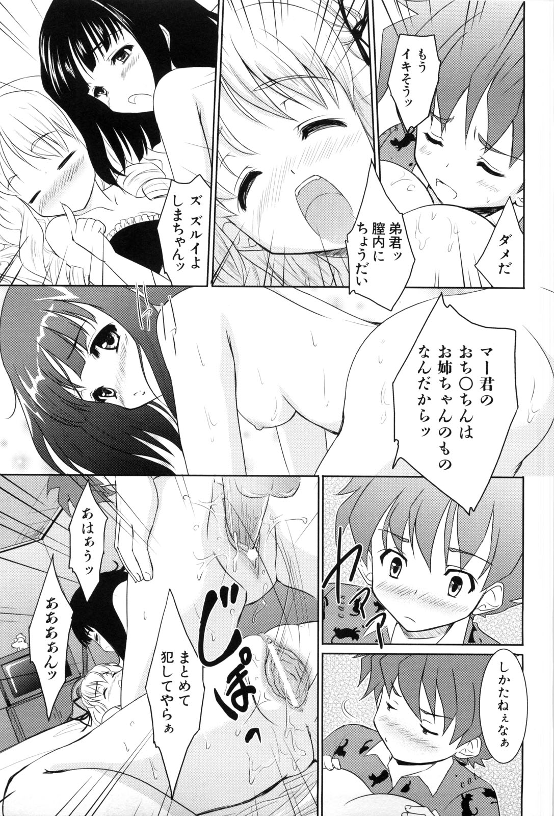 【エロ漫画】【エロ漫画】エロ同人を描くのに上手くちんこが描けない姉JK…友人と弟のちんこを勃起させたがエロ描写のために挿入し3Pセックス【唐辛子ひでゆ：Girls Be Ambitious!】