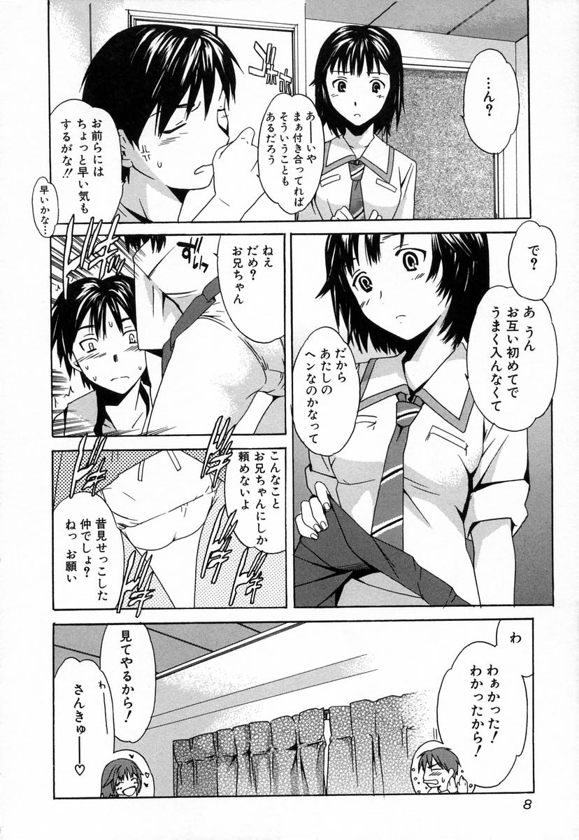 【エロ漫画】【エロ漫画】初エッチがうまくいかないと兄に相談してアソコを見てもらう無垢な妹…兄を誘惑してフェラをするといちゃラブ生ハメ中出し近親相姦セックスしちゃう【Cuvie：愛・妹】