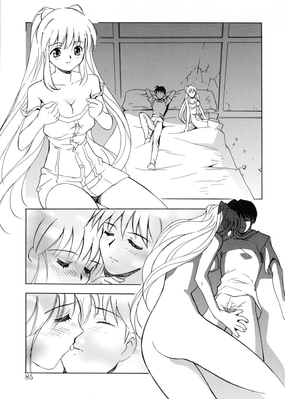 【エロ漫画】【エロ漫画】強引にエッチされちゃう巨乳のお姉さん…首絞めセックスで中出しいちゃラブセックス【とよますたかひろ：優しい残像】