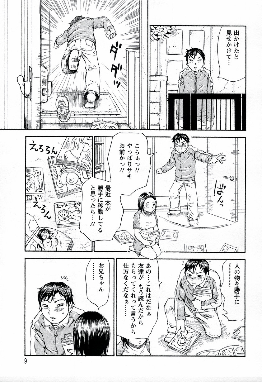 【エロ漫画】【エロ漫画】自分に自信のない妹に誘惑されちゃう兄…フェラをされおねだり挿入をするとド変態に中出し近親相姦セックスしちゃう【ミルフィーユ：サキスパーク】